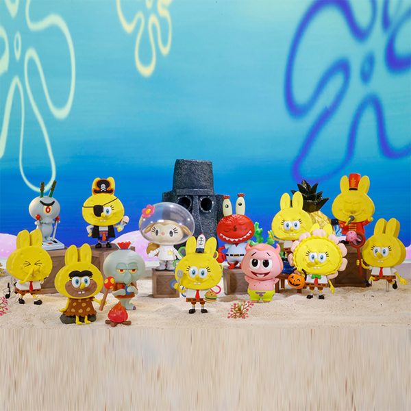 Coffret Blind Box Labubu × SpongeBob 12 Figurines – Collection Complète + Édition Secrète – Image 2