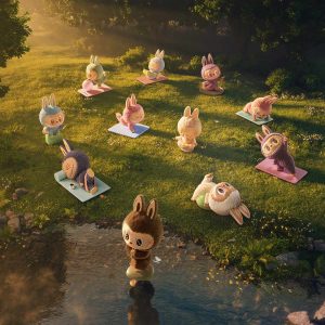 Figurine Labubu Lay Down – Série Lazy Yoga