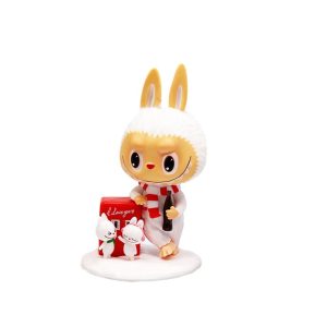 Figurine Labubu Petit Bonhomme de Neige – Édition Coca-Cola