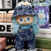 Ensemble Denim Graphique pour Labubu Bleu Éclat & Style Urbain
