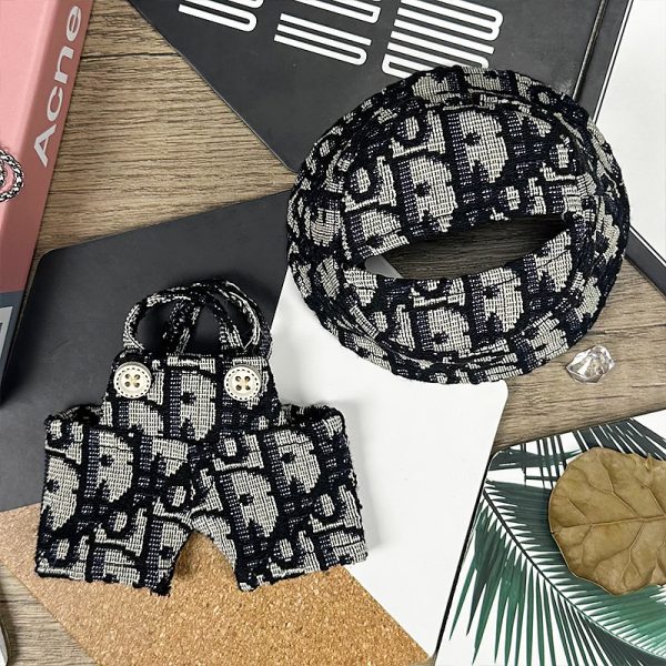 Ensemble Texturé Noir et Ivoire pour Labubu Style Artisanal Chic