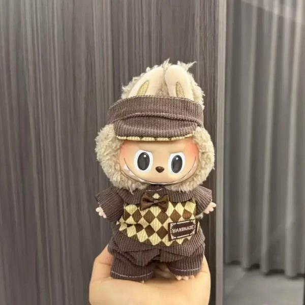 Costume Gentleman Vintage pour Figurine Labubu – Édition Handmade Rétro