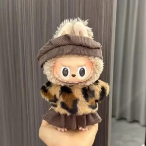 Costume Léopard Tendance pour Figurine Labubu – Édition Wild & Chic