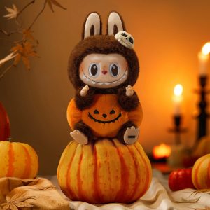 Colgante Labubu Citrouille Halloween – Peluche Kawaii de Collection