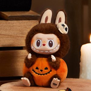 Colgante Labubu Citrouille Halloween – Peluche Kawaii de Collection