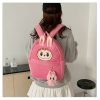 Sac à dos Labubu rose en peluche