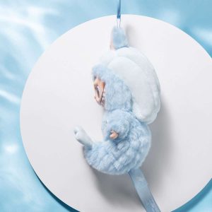 Labubu Hide & Seek Bleu Coquillage – Peluche Kawaii Édition Exclusive Singapour