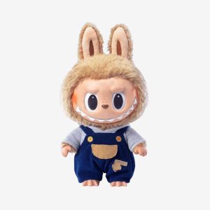 Labubu Time To Chill – Peluche de Collection en Salopette Bleue Kawaii