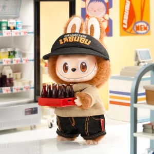 Labubu Wacky Mart – Peluche Kawaii Marron Édition Supermarché de Collection