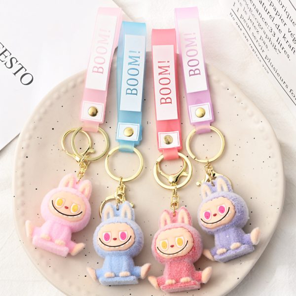 Porte-clés Labubu en peluche