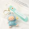 Porte-clés Labubu en peluche – Modèles kawaii (vert, violet, gris, beige, turquoise) - Vert