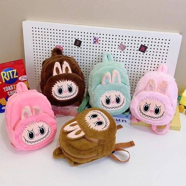 Sac à Dos Peluche Labubu Lapin Vert Menthe