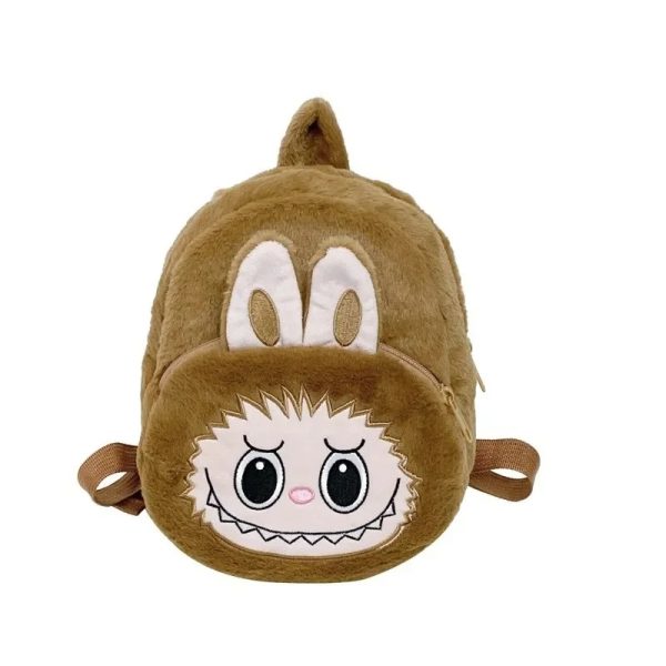 Sac à Dos Peluche Labubu Lapin Marron