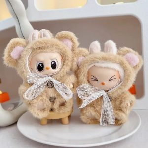 Vêtements Kawaii pour Poupée 17 cm – Ensemble Manteau et Capuche Ours
