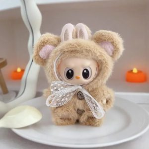 Vêtements Kawaii pour Poupée 17 cm – Ensemble Manteau et Capuche Ours