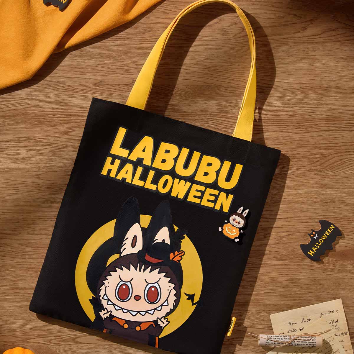 Labubu Halloween Canvas Bag – Tote bag en toile édition limitée 35x40 cm | Collection Happy Halloween Party – Image 5
