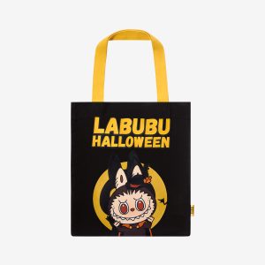 Labubu Halloween Canvas Bag – Tote bag en toile édition limitée 35x40 cm | Collection Happy Halloween Party