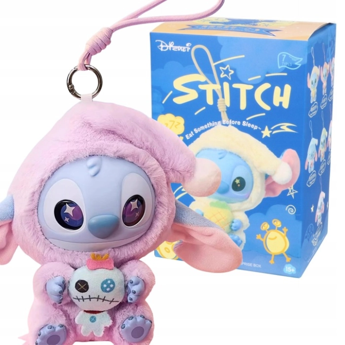 Figurine Labubu × Stitch Eat Something Before Sleep – Good Company (Édition Secrète) | Collection d’Art Toys Rares
