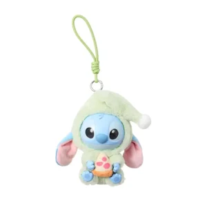 Figurine Labubu × Stitch Eat Something Before Sleep – Crispy Pizza | Collection d’Art Toys Designer