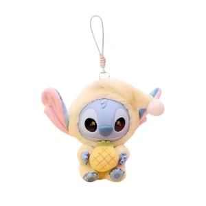 Figurine Labubu × Stitch Eat Something Before Sleep – Sour Pineapple | Collection d’Art Toys Designer