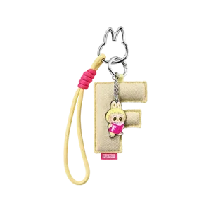 Pendentif Lettre “F” Labubu – Pin for Love Series