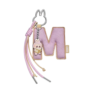 Pendentif Lettre “M” Labubu – Pin for Love Series