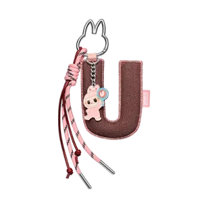 Pendentif Lettre “U” Labubu – Pin for Love Series