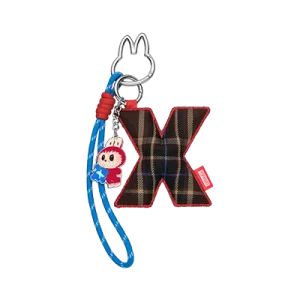 Pendentif Lettre “X” Labubu – Pin for Love Series