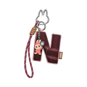 Pendentif Lettre “N” Labubu – Pin for Love Series