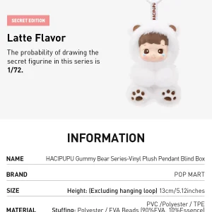 HACIPUPU Série Gummy Bear – Figurines Peluches Mystère 13 cm | Collection Blind Box Fruity & Kawaii