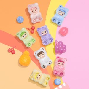 HACIPUPU Série Gummy Bear – Figurines Peluches Mystère 13 cm | Collection Blind Box Fruity & Kawaii