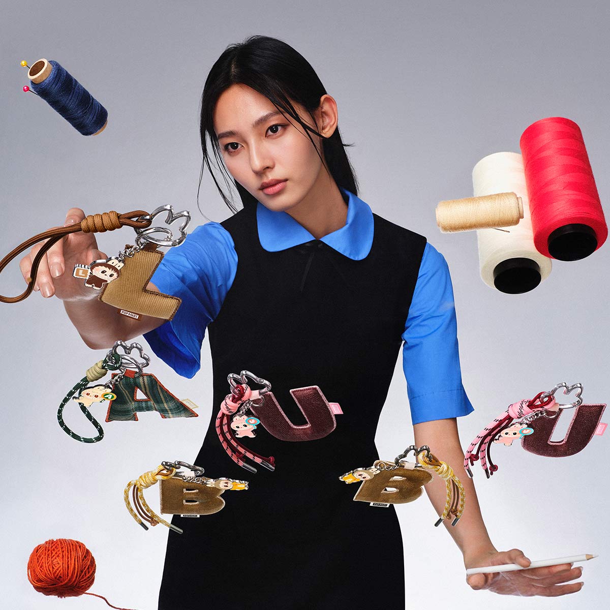 Labubu Pin for Love Series – Blind Box Pendentifs Lettres N–Z – Image 5