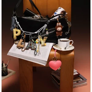 Pendentif Lettre “N” Labubu – Pin for Love Series