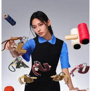 Pendentif Lettre “N” Labubu – Pin for Love Series