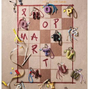 Pendentif Lettre “N” Labubu – Pin for Love Series