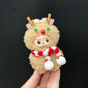 Labubu Tenues de Noël 17 cm – Collection 7 Costumes Festifs (Poupée Non Incluse)