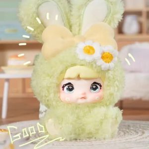 Nommi Sweetheart Bunny – Figurines Mystères Lapin 12–13 cm | Série Blind Box Vinyle & Peluche Élégante (6 Modèles + Édition Secrète)