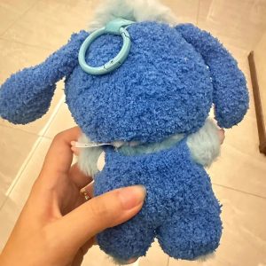 Labubu × Stitch – Combinaison Peluche Bleue pour Poupée 17 cm