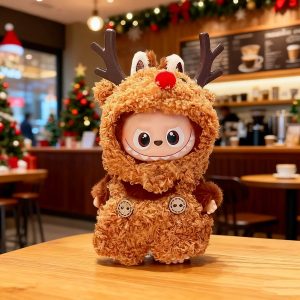 Labubu Tenue Noël 17 cm – Collection 6 Costumes en Peluche Festifs