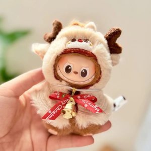 Labubu Tenue Noël 17 cm – Collection 6 Costumes en Peluche Festifs