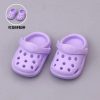 Chaussures Labubu 17 cm – Sandales & Tongs d’Été Colorées (10 Variations) | Accessoire Miniature Kawaii - 💜 Purple