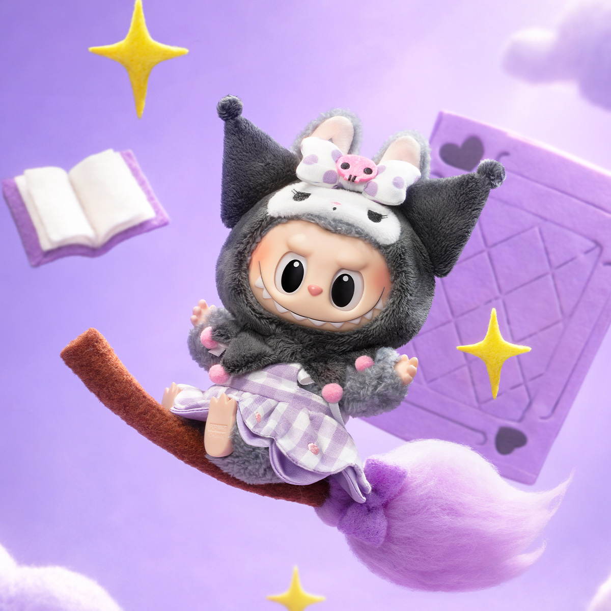 Blind Box Porte-clé Peluche Hello Kitty & Friends Monsters – Figurine surprise kawaii vinyle et peluche – Image 8