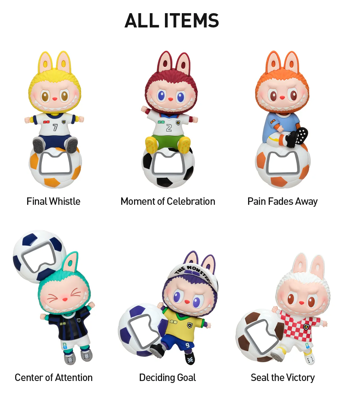 Labubu FIFA Bottle Opener Fridge Magnet Blind Box – Décapsuleur Aimanté The Monsters – Image 9