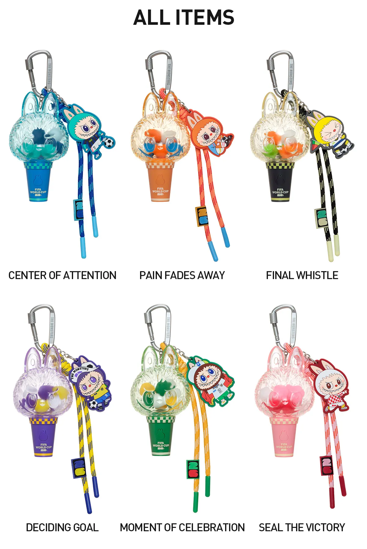 Labubu FIFA Mini Pendant Light Blind Box – Porte-Clé Lumineux The Monsters – Image 4