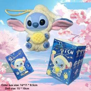 Labubu × Stitch Eat Something Before Sleep – Collection de Figurines Mystère